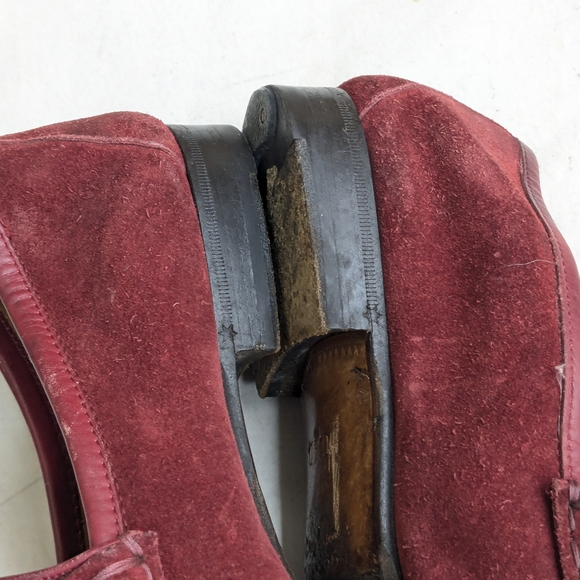 Gucci Horsebit Loafers Red Suede Men 10.5 D main image 15
